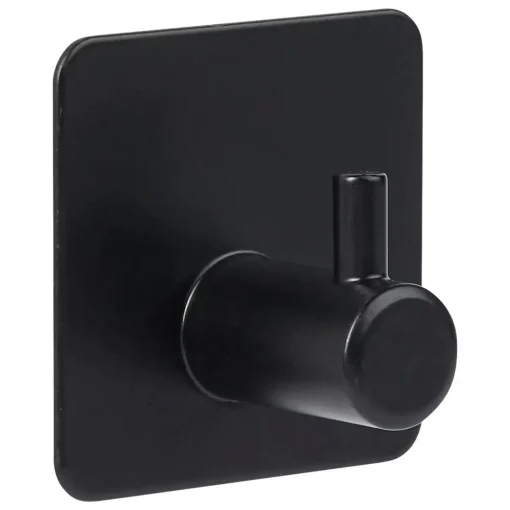 Bissolo Casa Appendini<SET 2 APPENDINI ADESIVI STIKY CON GANCIO IN ACCIAIO INOX 4.5X4.5CM ASSORTITO