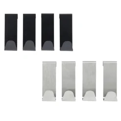 Bissolo Casa Appendini<SET 4 APPENDINI NOXY IN ACCIAIO INOX 4.5X2.5CM H 7.5CM ASSORTITO