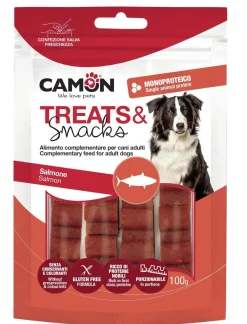 Bissolo Casa Cibi Cane<SET 4 BARRETTE DI SALMONE PORZIONABILE 100GR: vendita online SET 4 BARRETTE DI SALMONE PORZIONABILE 100GR in offerta