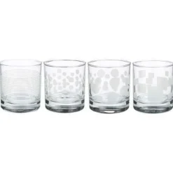 Bissolo Casa Bicchieri Acqua<SET 4 BICCHIERI ACQUA TONI IN VETRO 8.2X8.8CM 30CL