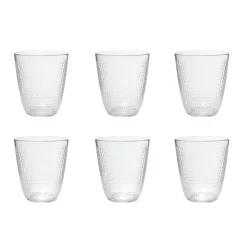 Bissolo Casa Bicchieri Acqua<SET 6 BICCHIERI DA ACQUA LINEA CONCEPTO PAMP IN VETRO TRASPARENTE 31CL