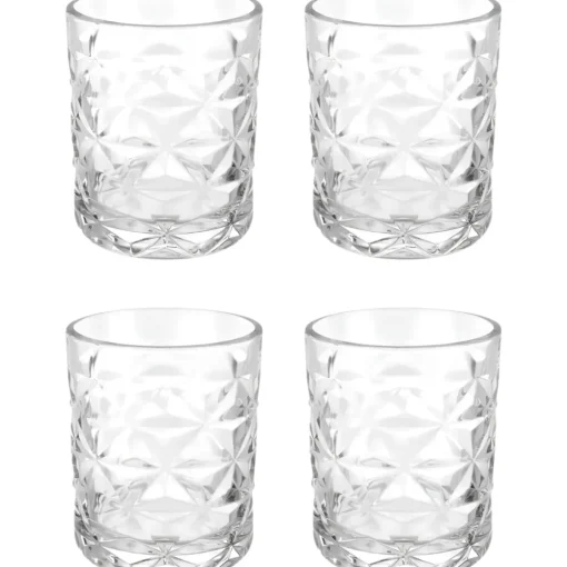 Bissolo Casa Bicchieri Acqua<SET 4 BICCHIERI DA ACQUA LINEA ESTRELLA IN VETRO TRASPARENTE 36CL