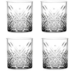 Bissolo Casa Bicchieri Acqua<SET 4 BICCHIERI DA ACQUA LINEA TIMELESS IN VETRO TRASPARENTE 34.5CL