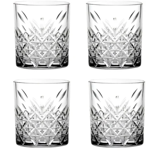 Bissolo Casa Bicchieri Acqua<SET 4 BICCHIERI DA ACQUA LINEA TIMELESS IN VETRO TRASPARENTE 34.5CL