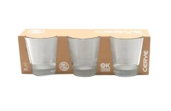 Bissolo Casa Bicchieri Acqua<SET 3 BICCHIERI DA ACQUA LINEA NADIA VETRO TRASPARENTE 250ML