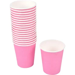 Bissolo Casa Usa E Getta Bicchieri|Party Bicchieri Usa E Getta<SET 20 BICCHIERI DI CARTA VITAMINE 23CL ROSA