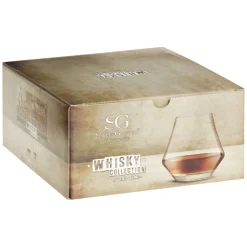 Bissolo Casa Bicchieri Liquore<SET 4 BICCHIERI WHISKY IN VETRO 9X5.5CM 29CL