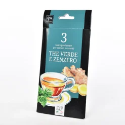 Bissolo Casa Deodoranti Per Ambiente<SET 3 BUSTE PROFUMATE THE VERDE E ZENZERO 10X19,5CM: vendita online SET 3 BUSTE PROFUMATE THE VERDE E ZENZERO 10X19,5CM in offerta