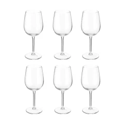 Bissolo Casa Bicchieri Calici<SET 6 CALICI DA VINO IN VETRO 6.4X20.2CM 36CL