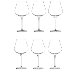 Bissolo Casa Bicchieri Calici<SET 6 CALICI DA VINO ROSSO LINEA LIMOSA 740ML
