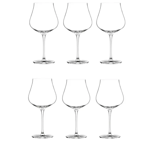 Bissolo Casa Bicchieri Calici<SET 6 CALICI DA VINO ROSSO LINEA LIMOSA 740ML