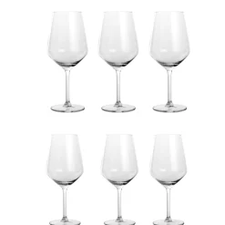Bissolo Casa Bicchieri Calici<SET 6 CALICI DA VINO XXL IN VETRO TRASPARENTE LINEA APERITIF 53CL