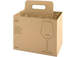 Bissolo Casa Bicchieri Calici<SET 6 CALICI DA VINO XXL IN VETRO TRASPARENTE LINEA APERITIF 53CL