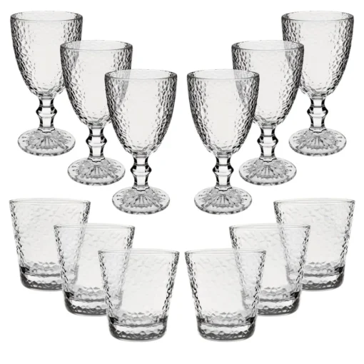Bissolo Casa Bicchieri Calici|Bicchieri Acqua<SET 12 CALICI E BICCHIERI D'ACQUA IN VETRO 300ML