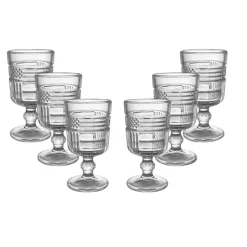 Bissolo Casa Bicchieri Calici<SET 6 CALICI IN VETRO MOD. CRYSTAL 5X9CM 65ML