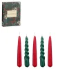 Bissolo Casa Candele<SET 5 CANDELE DA CERA VERDE SCURO/ROSSO D 2.2 H 15CM: vendita online SET 5 CANDELE DA CERA VERDE SCURO/ROSSO D 2.2 H 15CM in offerta