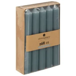 Bissolo Casa Candele<SET 10 CANDELE HUGO BLU H 16CM: vendita online SET 10 CANDELE HUGO BLU H 16CM in offerta