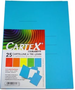 Bissolo Casa Raccoglitori Cartelline A L E Forate<SET 25 CARTELLINE CARTEX CON RIGATURE: vendita online SET 25 CARTELLINE CARTEX CON RIGATURE in offerta