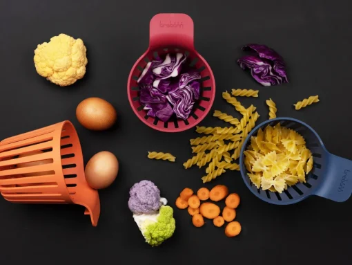 Bissolo Casa Accessori Vari Manodomestici<SET 3 CESTELLI LINEA COOKIN'PODS IN POLIPROPILENE MULTICOLORE