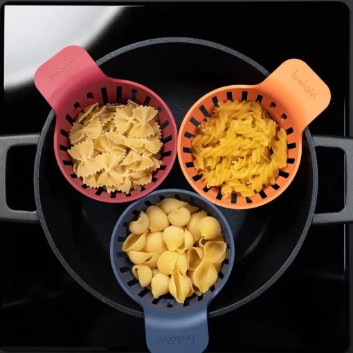 Bissolo Casa Accessori Vari Manodomestici<SET 3 CESTELLI LINEA COOKIN'PODS IN POLIPROPILENE MULTICOLORE