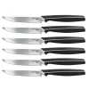 Bissolo Casa Posate Coltelli<SET 6 COLTELLI BISTECCA NERI LINEA MASTER 11.5CM