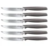 Bissolo Casa Posate Coltelli<SET 6 COLTELLI BISTECCA TORTORA LINEA MASTER 11.5CM