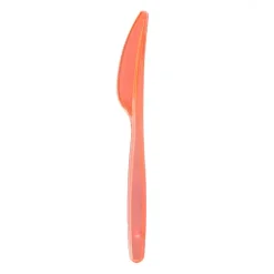 Bissolo Casa Usa E Getta Posate|Party Posate Usa E Getta<SET 15 COLTELLI COMPACT IN PLASTICA ARANCIO