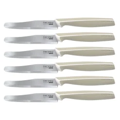 Bissolo Casa Posate Coltelli<SET 6 COLTELLI DA TAVOLA LINEA MASTER 10.5CM