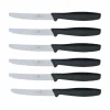 Bissolo Casa Posate Coltelli<SET 6 COLTELLI DA TAVOLA NERI LINEA L'ORIGINALE MIGLIORE 11CM