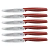 Bissolo Casa Posate Coltelli<SET 6 COLTELLI DA TAVOLA ROSSI LINEA MASTER 10.5CM