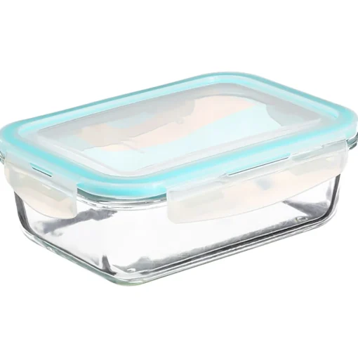 Bissolo Casa Conservazione Cibi Contenitori<SET 3 CONTENITORI RETTANGOLARI IN VETRO CON COPERCHIO