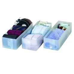 Bissolo Casa Cambio Stagione Custodie<SET 3 DIVISORI SMALL IN PLASTICA 10.5X30 H. 8CM: vendita online SET 3 DIVISORI SMALL IN PLASTICA 10.5X30 H. 8CM in offerta