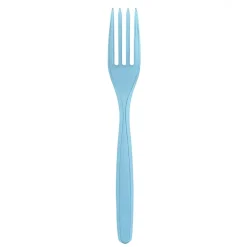 Bissolo Casa Usa E Getta Posate|Party Posate Usa E Getta<SET 15 FORCHETTE COMPACT IN PLASTICA AZZURRE