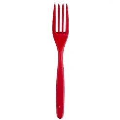 Bissolo Casa Usa E Getta Posate|Party Posate Usa E Getta<SET 15 FORCHETTE COMPACT IN PLASTICA ROSSE