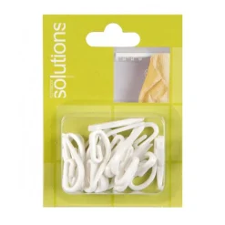 Bissolo Casa Accessori E Pali Tende Finali Per Pali<SET 20 GANCI A PAPERA IN PLASTICA: vendita online SET 20 GANCI A PAPERA IN PLASTICA in offerta