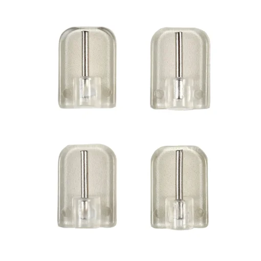 Bissolo Casa Accessori E Pali Tende Finali Per Pali<SET 4 GANCI ADESIVI PER TENDE TRASPARENTI: vendita online SET 4 GANCI ADESIVI PER TENDE TRASPARENTI in offerta