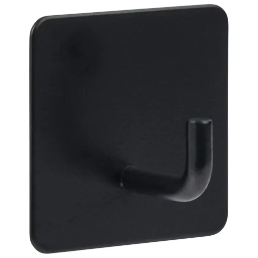 Bissolo Casa Appendini<SET 4 GANCI ADESIVI STILKY IN ACCIAIO INOX ASSORTITO 4.5X4.5CM SP 2.7CM