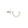 Bissolo Casa Accessori E Pali Tende Finali Per Pali<SET 2 GANCI FERMATENDA IN METALLO BIANCO: vendita online SET 2 GANCI FERMATENDA IN METALLO BIANCO in offerta