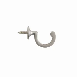 Bissolo Casa Accessori E Pali Tende Finali Per Pali<SET 2 GANCI FERMATENDA IN METALLO CROMO SATINATO: vendita online SET 2 GANCI FERMATENDA IN METALLO CROMO SATINATO in offerta