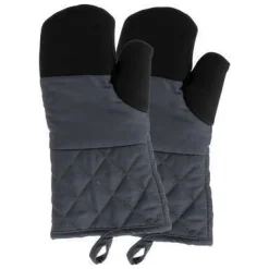 Bissolo Casa Tessile Cucina Guanti E Presine<SET 2 GUANTI DA CUCINA NERI: vendita online SET 2 GUANTI DA CUCINA NERI in offerta