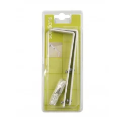 Bissolo Casa Accessori E Pali Tende Binari Per Tende<SET 2 MENSOLE PER BINARI 160MM BIANCO : vendita online SET 2 MENSOLE PER BINARI 160MM BIANCO in offerta