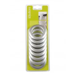Bissolo Casa Accessori E Pali Tende Finali Per Pali<SET 8 OCCHIELLI PER TENDA 45MM CROMO SATINATO: vendita online SET 8 OCCHIELLI PER TENDA 45MM CROMO SATINATO in offerta