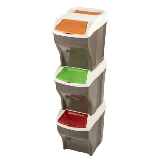 Bissolo Casa Portarifiuti Pattumiere<SET 4 PATTUMIERE MODELLO POKER PLUS 27LT: vendita online SET 4 PATTUMIERE MODELLO POKER PLUS 27LT in offerta