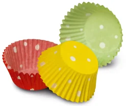 Bissolo Casa Pasticceria Stampini<SET 100 PIROTTINI A POIS LINEA EASY BAKE IN CARTA DA FORNO 7X3CM