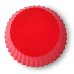 Bissolo Casa Pasticceria Stampini<SET 4 PIROTTINI ROSSI IN SILICONE PER FRIGGITRICE AD ARIA 7X3.2CM