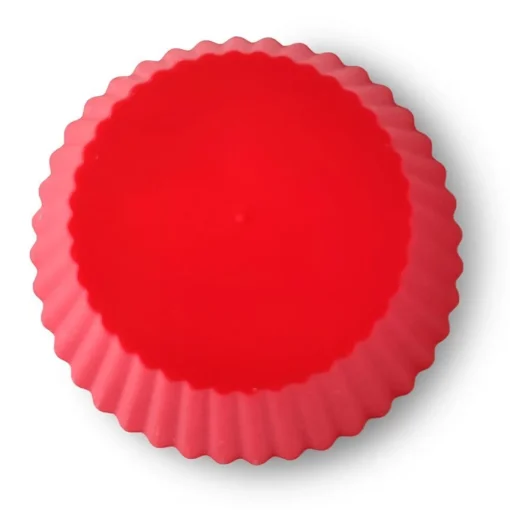 Bissolo Casa Pasticceria Stampini<SET 4 PIROTTINI ROSSI IN SILICONE PER FRIGGITRICE AD ARIA 7X3.2CM