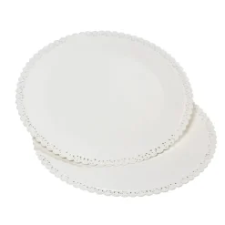 Bissolo Casa Pasticceria Porta Torte E Alzate<SET 2 PIZZI SOTTOTORTA LINEA EASY BAKE IN POLISTIRENE BIANCO DIAM. 32CM