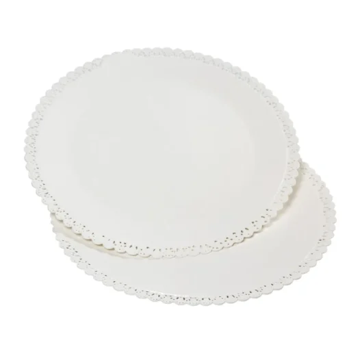 Bissolo Casa Pasticceria Porta Torte E Alzate<SET 2 PIZZI SOTTOTORTA LINEA EASY BAKE IN POLISTIRENE BIANCO DIAM. 32CM