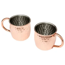 Bissolo Casa Tazze, Tazzine, Coppette Tazze<SET 2 PZ TAZZA MOSCOW MULE 470ML 8,6X13 IN ACCIAIO INOX RAME