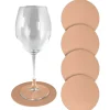 Bissolo Casa Tessile Tavola Tovagliette<SET 4 SOTTOBICCHIERI IN SIMILPELLE DIAM. 12.5CM ROSA: vendita online SET 4 SOTTOBICCHIERI IN SIMILPELLE DIAM. 12.5CM ROSA in offerta